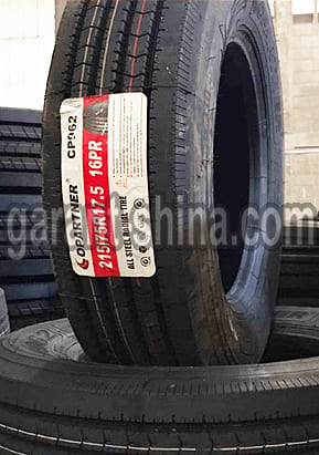 Copartner CP962 (рулевая) 215/75 R17.5 127/124M 16PR - Фото шины с этикеткой